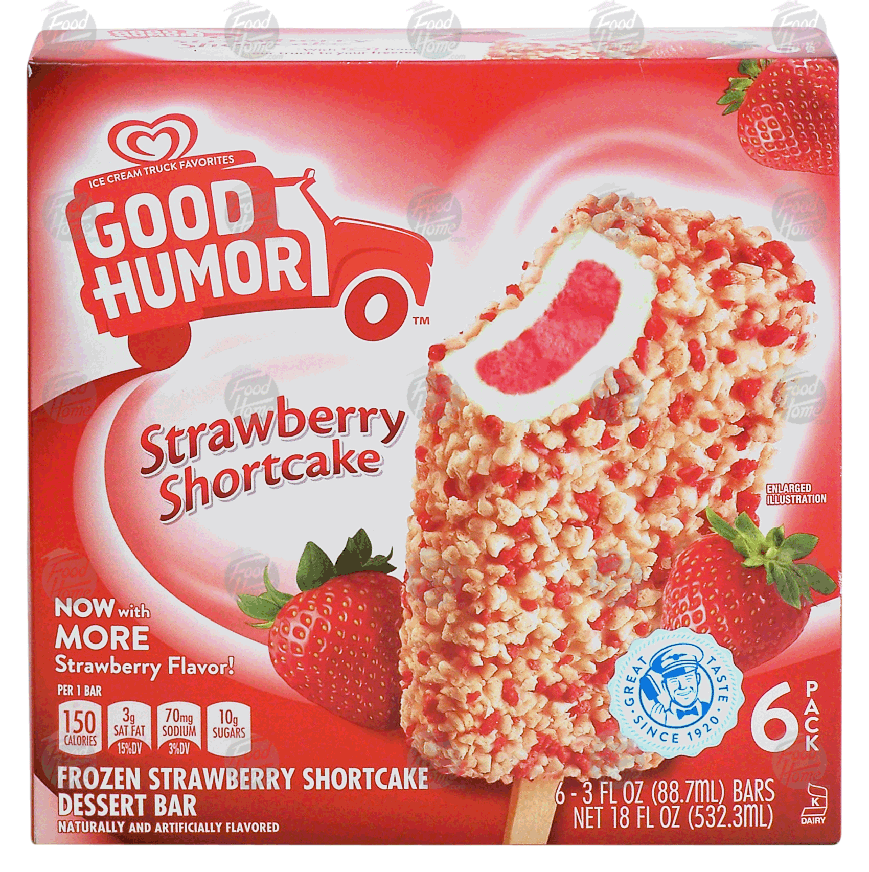 Good Humor  frozen strawberry shortcake dessert bar Full-Size Picture
